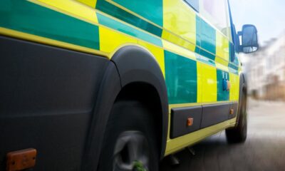 Ambulance car on emergency medical service call