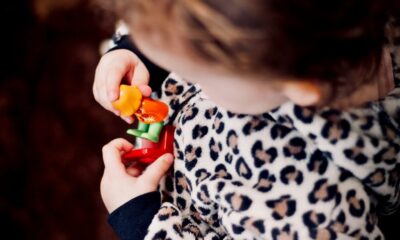 A child playing with a toy